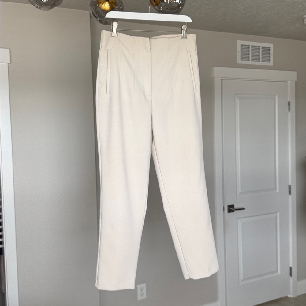 Zara Cream Trousers - Picture 2 of 13